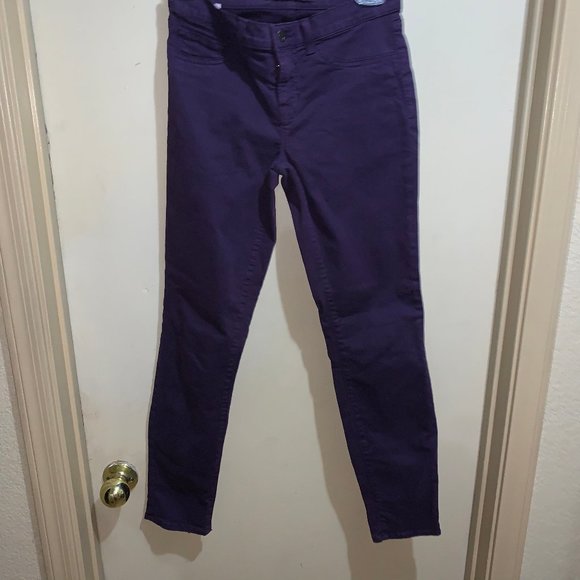 J Brand Skinny Leg Aubergine Jeans Size 26 PURPLE - Picture 3 of 8